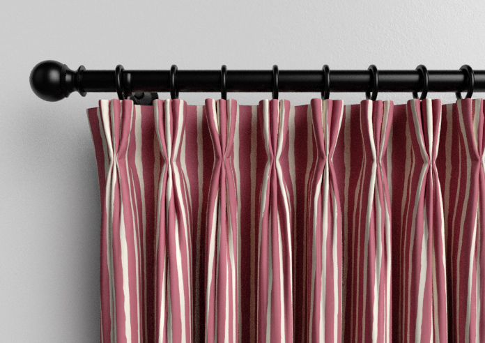 Vintage Stripe, Bowler Red - Made to Measure Curtains - Image 11